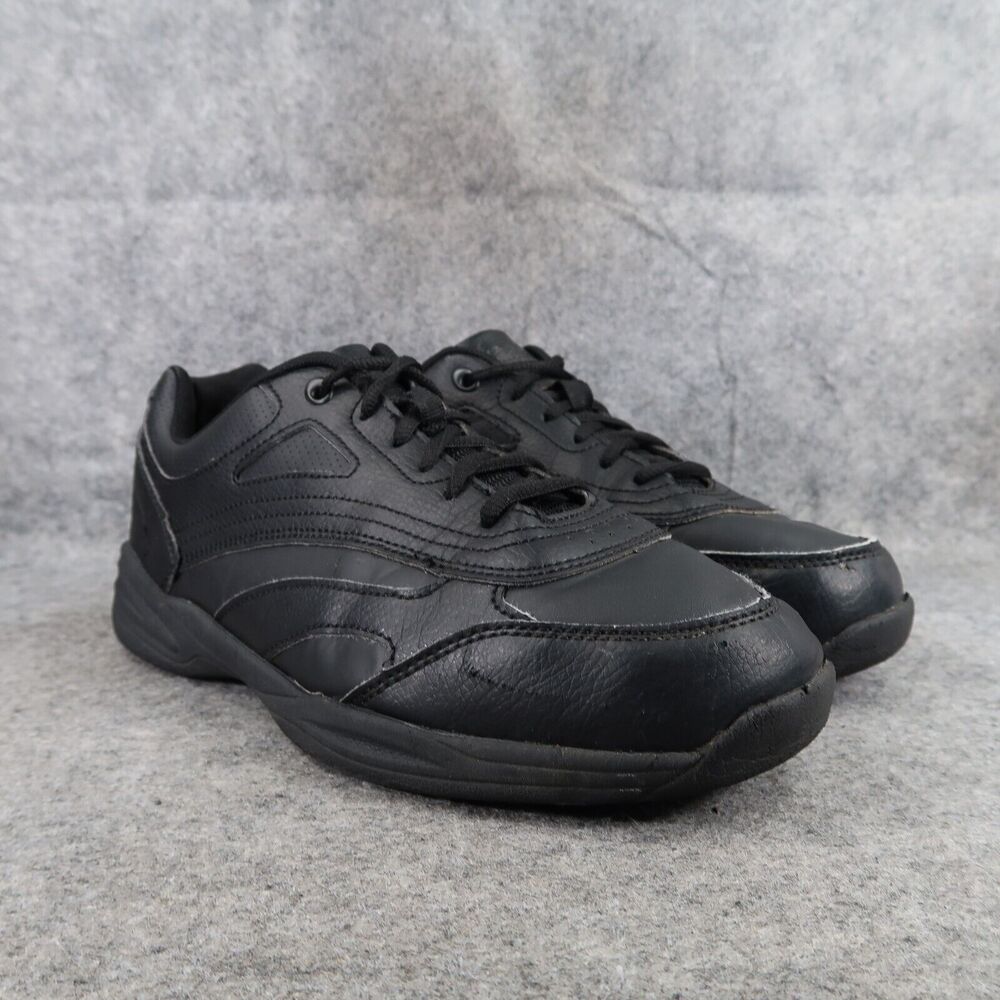 Tredsafe Shoes Men 10 Athletic Trainer Work Comfort Slip Resistant Black Uniform